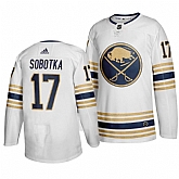 Sabres 17 Vladimir Sobotka White 50th anniversary Adidas Jersey Dzhi,baseball caps,new era cap wholesale,wholesale hats